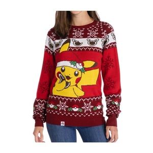 Pokémon - Red Pikachu Holiday Cookie Knit Sweater